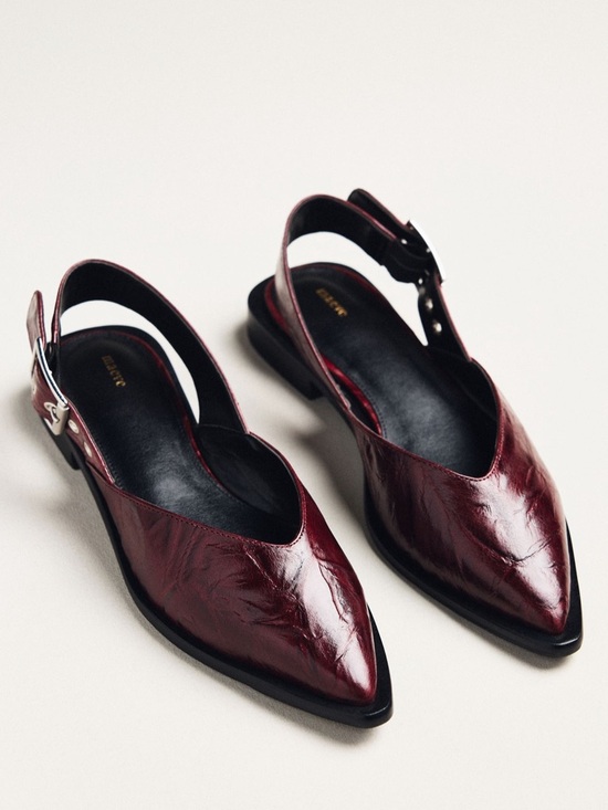 Maeve Shoes - Anthropologie Maeve Moto Pointed-Toe
Slingback Flats